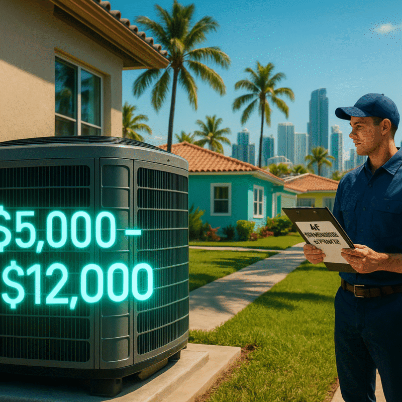 Cost To Replace A Central AC Unit In Miami